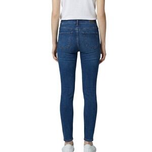 Zara Women Blue Wash High Rise Skinny Jeans Size US 8 EUR 40 Casual Distressed